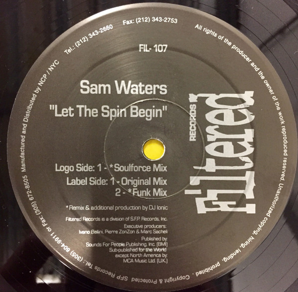 Sam Waters - Let The Spin Begin | Filtered Records (FIL-107) - 2