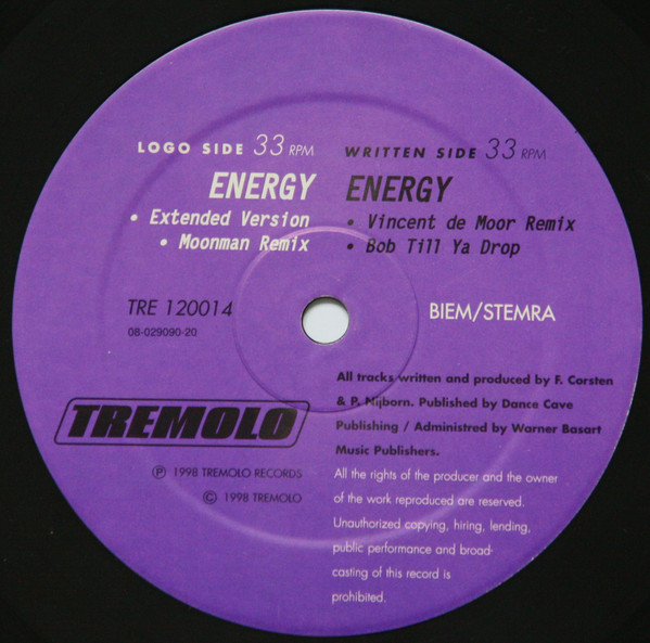 Discodroids - Energy | Tremolo (TRE 120014) - 3