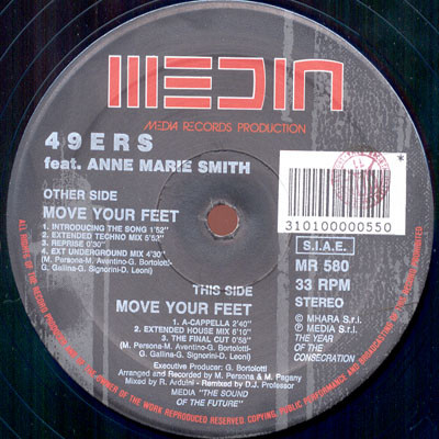 49ers Feat. Ann-Marie Smith - Move Your Feet | Media Records (MR 580)