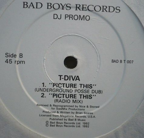 Technodiva - Picture This | Bad Boys Records (BAD BT 007) - 2