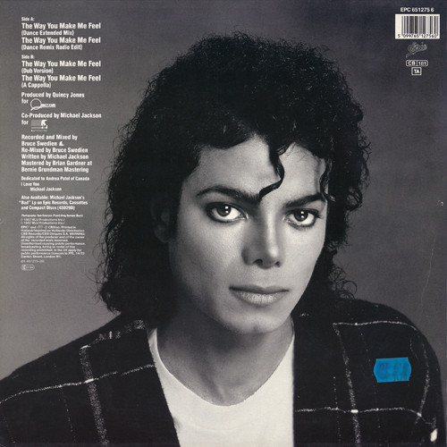Michael Jackson - The Way You Make Me Feel (Special 12" Single Mixes) | Epic (651275 6) - 2