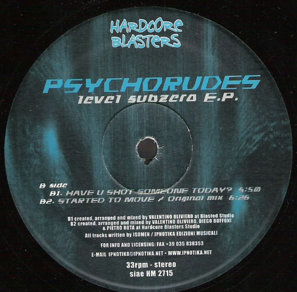Psychorudes - Level Subzero E.P. | Hardcore Blasters (HM 2715) - 3