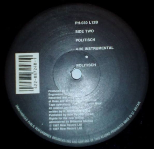 Politisch - Politisch | New Record Ltd (PH-030 L12)