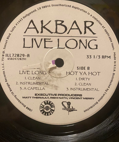 Akbar - Live Long | Ill Boogie Records (ILL72029-1) - 3 Akbar - Live Long | Ill Boogie Records (ILL72029-1) - 3