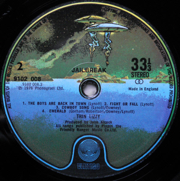 Thin Lizzy - Jailbreak | Vertigo (9102 008) - 6 Thin Lizzy - Jailbreak | Vertigo (9102 008) - 6