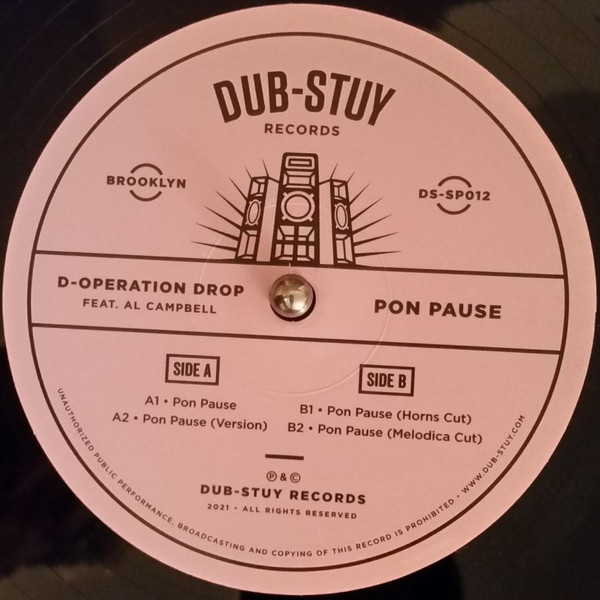 D-Operation Drop Feat. Al Campbell - Pon Pause | Dub-Stuy Records (DS-SP012)