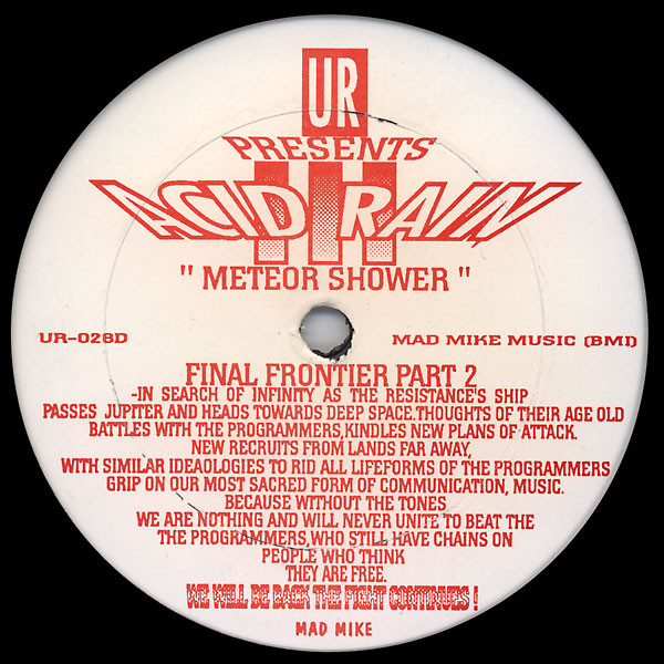 Underground Resistance - Acid Rain III - Meteor Shower | Underground Resistance (UR-028) - 4