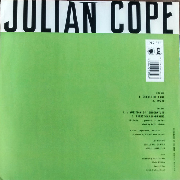 Julian Cope - Charlotte Anne | Island Records (12 IS 380) - 2 Julian Cope - Charlotte Anne | Island Records (12 IS 380) - 2
