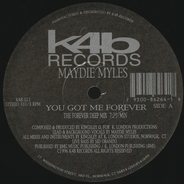 Maydie Myles - You Got Me Forever | K4B Records (K4B 021) - 2 Maydie Myles - You Got Me Forever | K4B Records (K4B 021) - 2