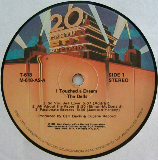 The Dells - I Touched A Dream | 20th Century Fox Records (T-618) - 2 The Dells - I Touched A Dream | 20th Century Fox Records (T-618) - 2
