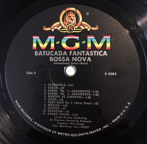Os Ritmistas Brasileiros - Batucada Fantastica (Bossa Nova) | MGM Records (E 4085) - 4 Os Ritmistas Brasileiros - Batucada Fantastica (Bossa Nova) | MGM Records (E 4085) - 4