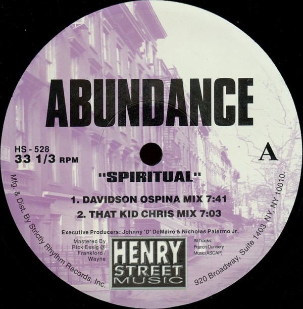 Abundance - Spiritual | Henry Street Music (HS-528) - 2