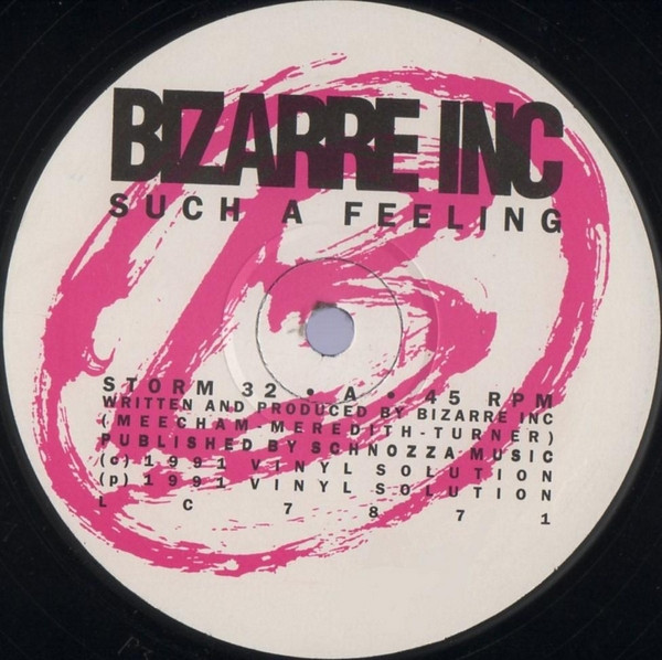 Bizarre Inc - Such A Feeling | Vinyl Solution (STORM 32) - 3