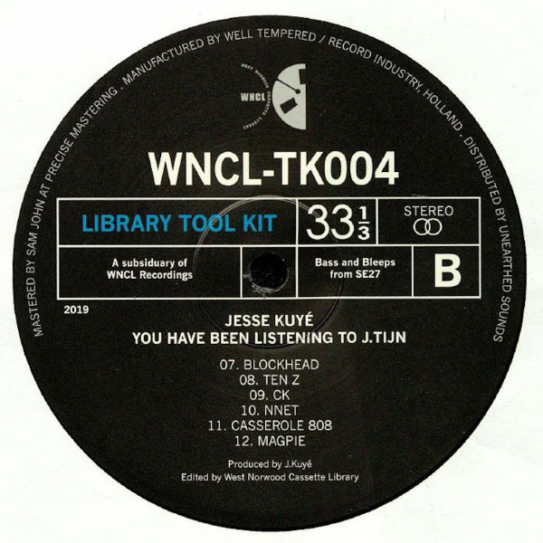 Jesse Kuyé - You Have Been Listening To J.Tijn | Library Tool Kit (WNCL-TK004) - 3 Jesse Kuyé - You Have Been Listening To J.Tijn | Library Tool Kit (WNCL-TK004) - 3