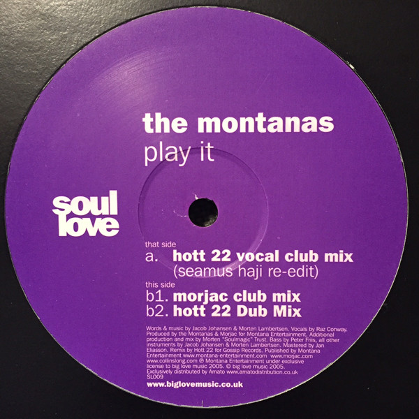 The Montanas - Play It | Soul Love (SL009)