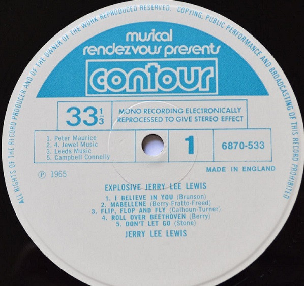 Jerry Lee Lewis - Explosive | Contour (6870 533) - 3 Jerry Lee Lewis - Explosive | Contour (6870 533) - 3