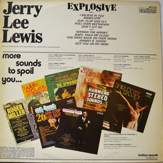 Jerry Lee Lewis - Explosive | Contour (6870 533) - 2 Jerry Lee Lewis - Explosive | Contour (6870 533) - 2