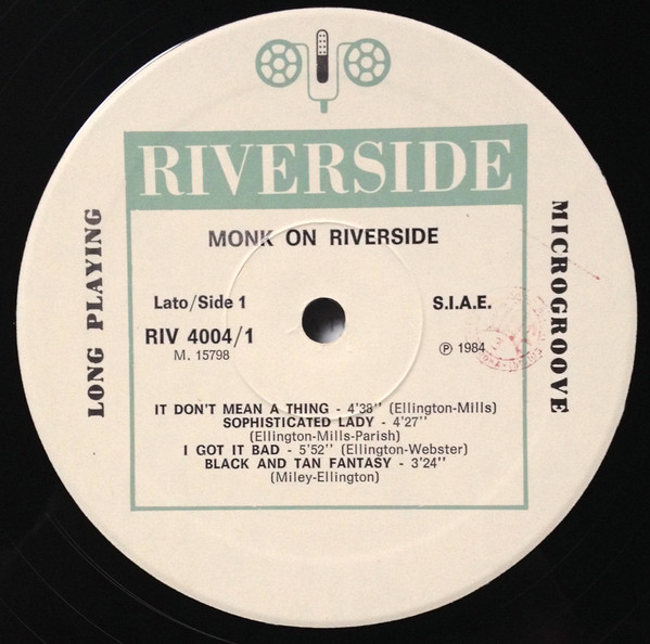 Thelonious Monk - Monk On Riverside | Riverside Records (RIV 4004) - 2