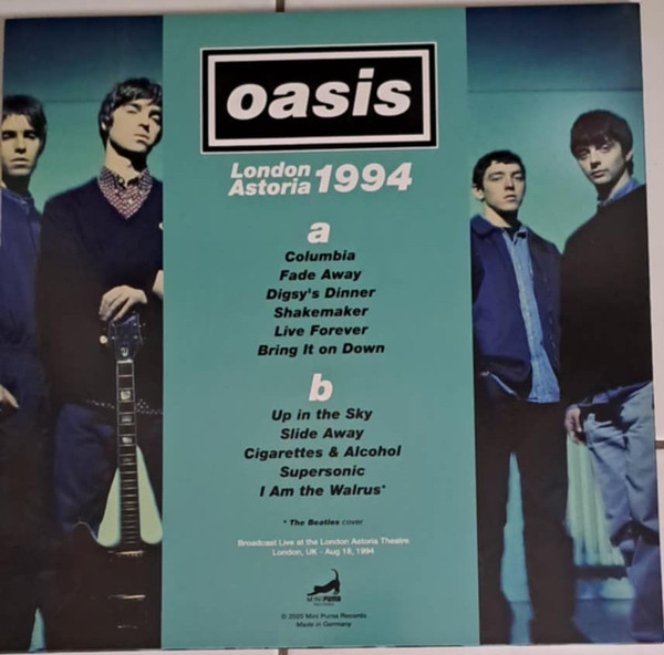 Oasis - London Astoria 1994 | Mini Puma Records (MNPM 042) - 2 Oasis - London Astoria 1994 | Mini Puma Records (MNPM 042) - 2