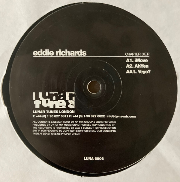 Eddie Richards - Chapter 3 EP. | Lunar Tunes (LUNA 6906)