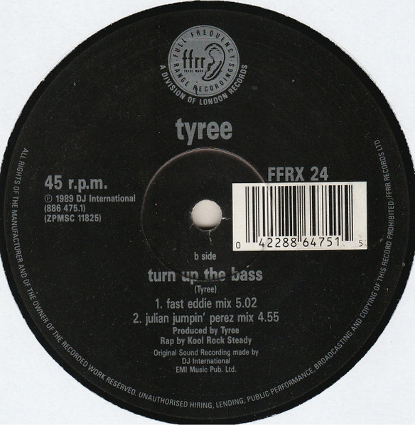 Tyree Cooper - Turn Up The Bass | FFRR (FFRX 24) - 4