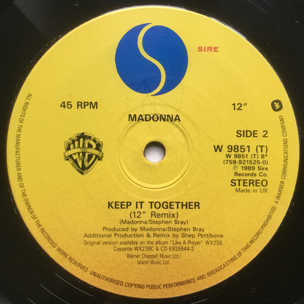 Madonna - Vogue | Sire (W9851T) - 4