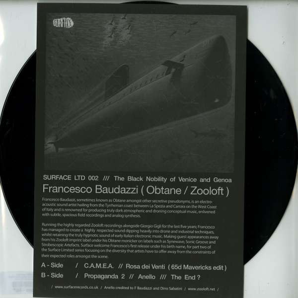 Francesco Baudazzi - The Black Nobility Of Venice And Genoa | Surface LTD (SFLTD 002) - main Francesco Baudazzi - The Black Nobility Of Venice And Genoa | Surface LTD (SFLTD 002) - main