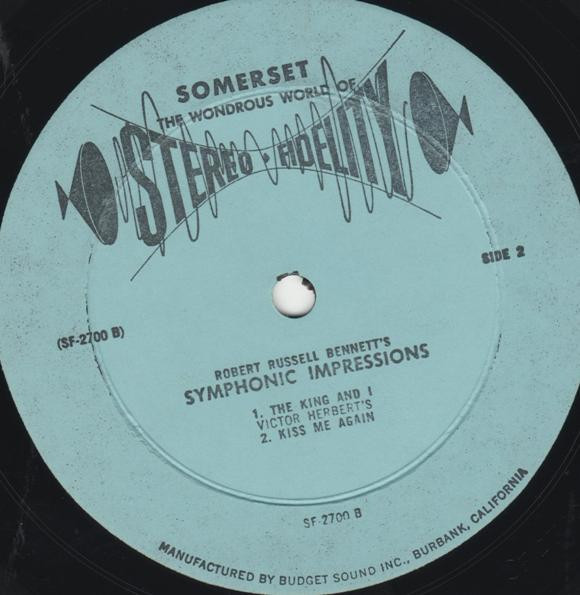 The New World Theatre Orchestra - My Fair Lady / The King And I | Stereo-Fidelity (SF-2700) - 4 The New World Theatre Orchestra - My Fair Lady / The King And I | Stereo-Fidelity (SF-2700) - 4