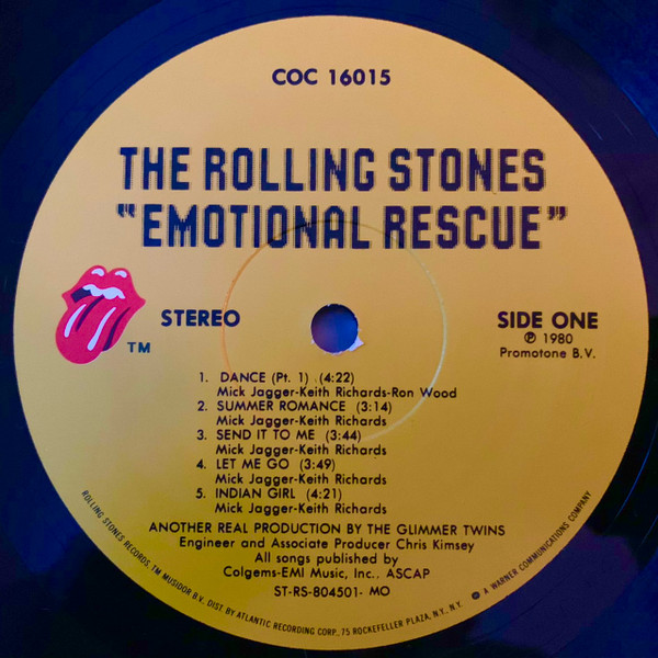 The Rolling Stones - Emotional Rescue | Rolling Stones Records (COC 16015)