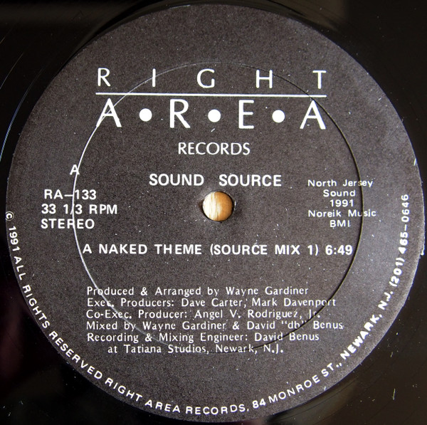 Sound Source - A Naked Theme | Right Area Records (RA-133)