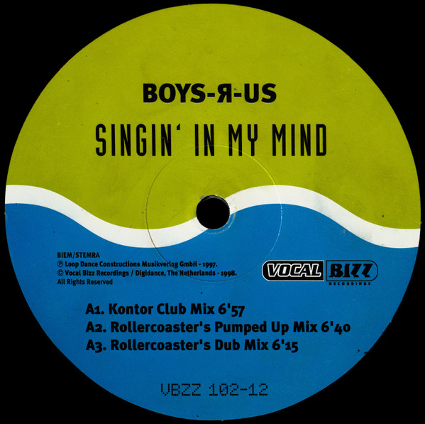 Boys-R-Us - Singin' In My Mind | Vocal Bizz Recordings (VBZZ 102-12) - 3 Boys-R-Us - Singin' In My Mind | Vocal Bizz Recordings (VBZZ 102-12) - 3