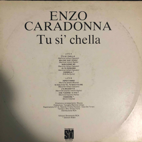 Enzo Caradonna - Tu Si Chella | Showmusic Records (ZNLSM 34134) - 2