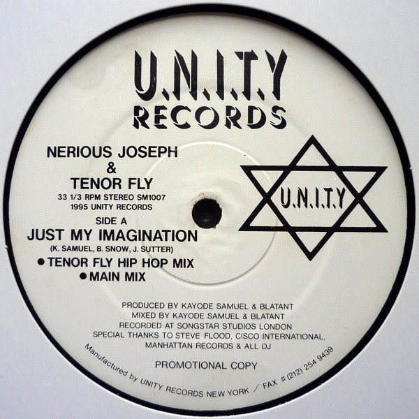 Nerious Joseph & Tenor Fly - Just My Imagination | U.N.I.T.Y Records (SM1007) Nerious Joseph & Tenor Fly - Just My Imagination | U.N.I.T.Y Records (SM1007)