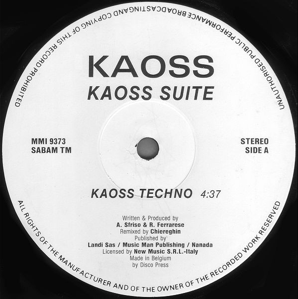 Kaoss - Kaoss Suite | Music Man Records (MMI 9373) - main