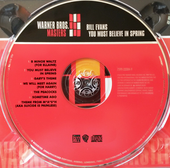 Bill Evans - You Must Believe In Spring | Warner Bros. Records (7599-23504-9) - 3