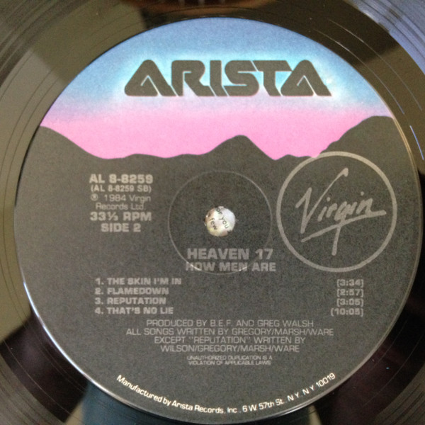 Heaven 17 - How Men Are | Arista (AL 8-8259) - 4