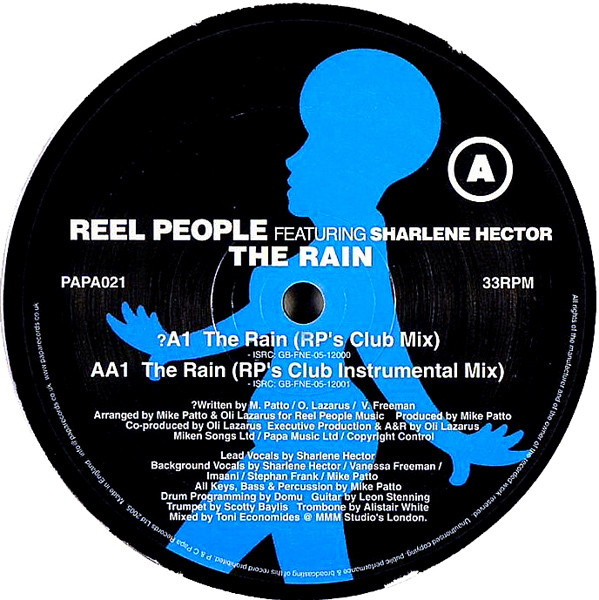 Reel People Featuring Sharlene Hector - The Rain | Papa Records (PAPA021) - main