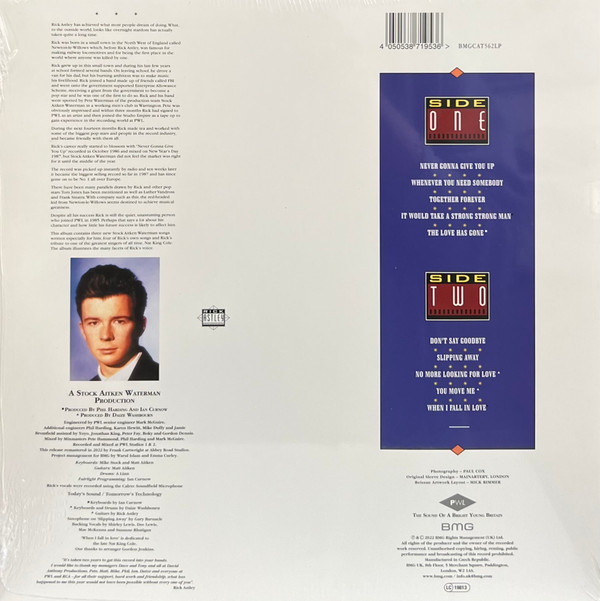 Rick Astley - Whenever You Need Somebody (Limited Edition - RSD2022 - Red Vinyl) [Vinyl] | BMG (BMGCAT562LP) - 3