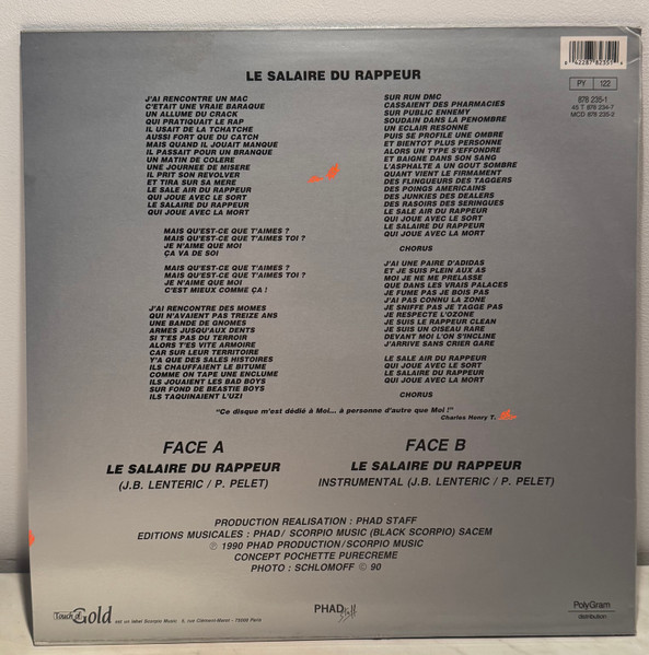 Charles Henry T. - Le Salaire Du Rappeur | Touch Of Gold (878 235-1) - 2