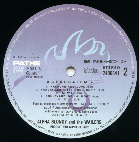 Alpha Blondy And The Wailers - Jérusalem | Pathé (2406641) - 4