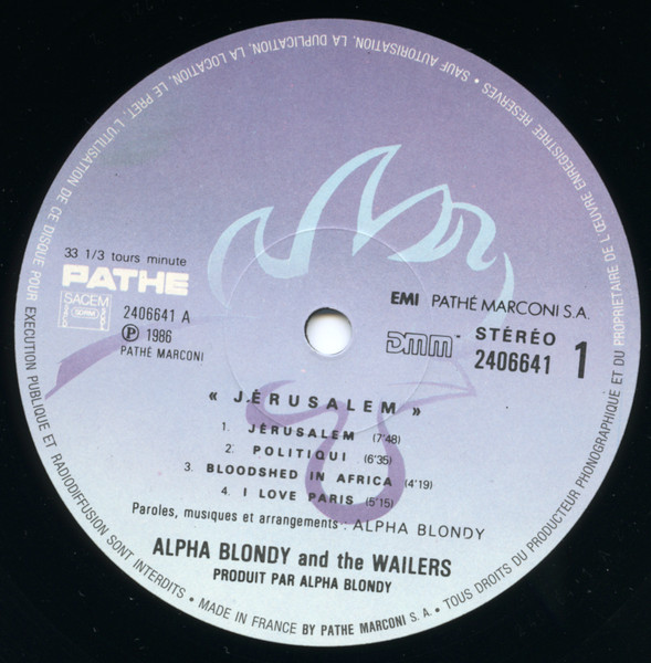 Alpha Blondy And The Wailers - Jérusalem | Pathé (2406641) - 3