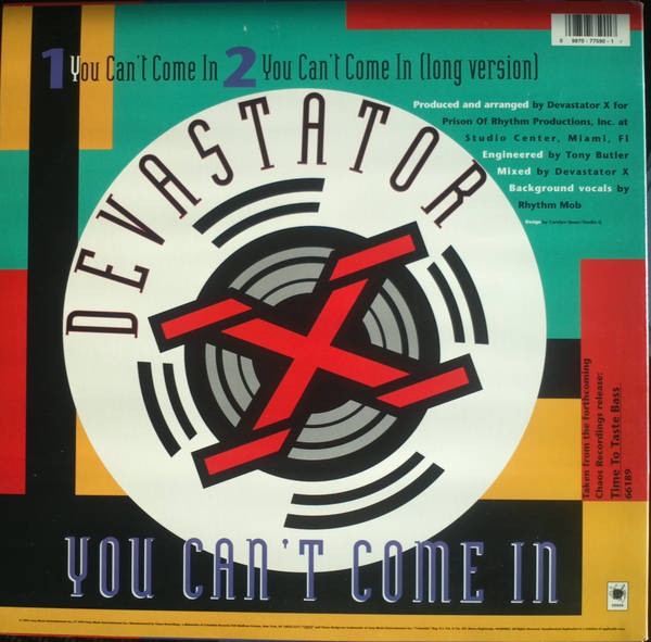 Devastator X / Hilltop Players - You Can't Come In / Pop And Shake | Chaos Recordings (42 77590)