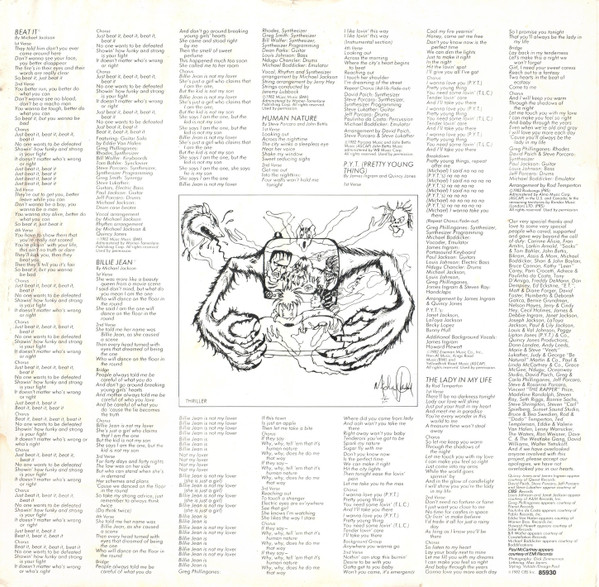 Michael Jackson - Thriller | Epic (EPC 85930) - 8