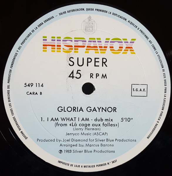Gloria Gaynor - I Am What I Am | Hispavox ((49) 549 114) - 4