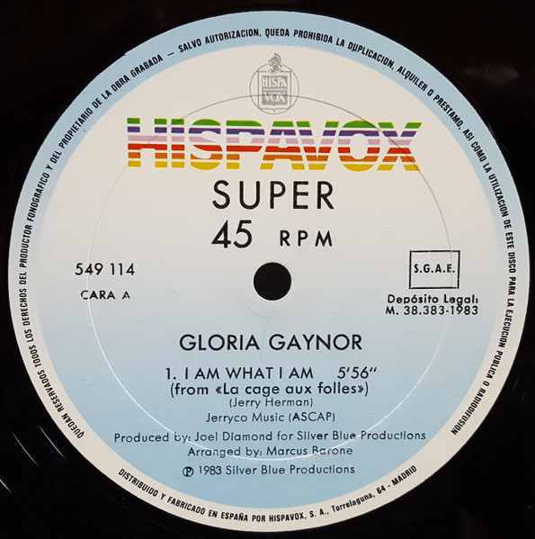 Gloria Gaynor - I Am What I Am | Hispavox ((49) 549 114) - 3