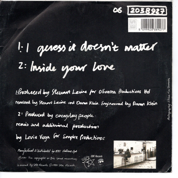 Everyday People - I Guess It Doesn`t Matter | SBK Records (06 2038927) - 2