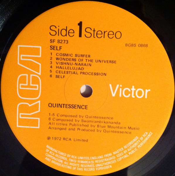Quintessence - Self | RCA Victor (SF 8273) - 3 Quintessence - Self | RCA Victor (SF 8273) - 3