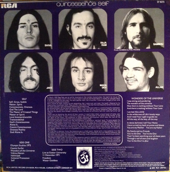 Quintessence - Self | RCA Victor (SF 8273) - 2 Quintessence - Self | RCA Victor (SF 8273) - 2