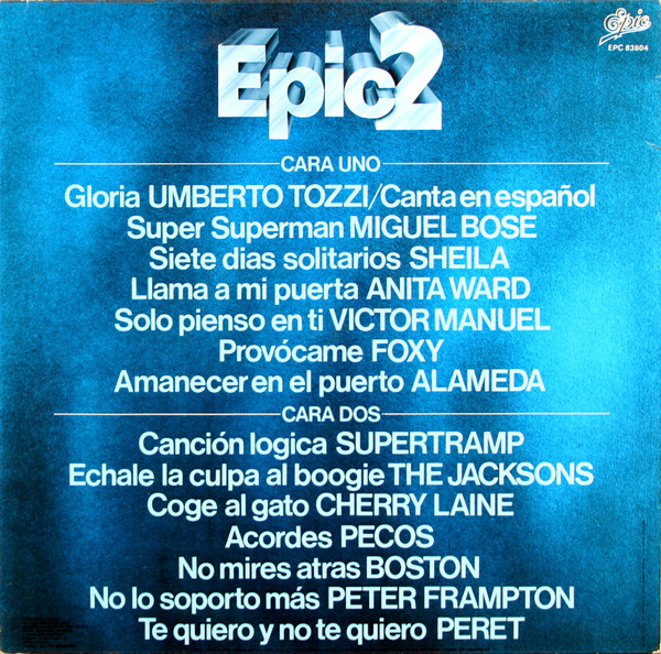 Various - Epic2 Presenta "El Disco De Oro " | Epic (57539) - 2 Various - Epic2 Presenta "El Disco De Oro " | Epic (57539) - 2