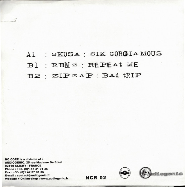 Skoza / RbMz / Zip Zap - Untitled | No Core Records (NCR 02) - 2